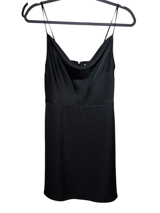 Aritzia Sunday Best Spencer Satin Dress Black Size S Cowl Neck Cocktail LBD 90s - Picture 5 of 16